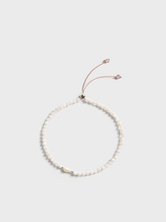 Armband aus Mondstein und Perle