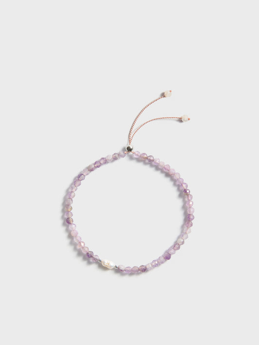 Amethyst & Perle Armband